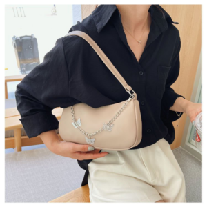 Fashion Pu Leather Clutch Purses Designers Woman Handbag Butterfly Chain Cross-body Bag Lady Purse Luxury Bags Women Handbags