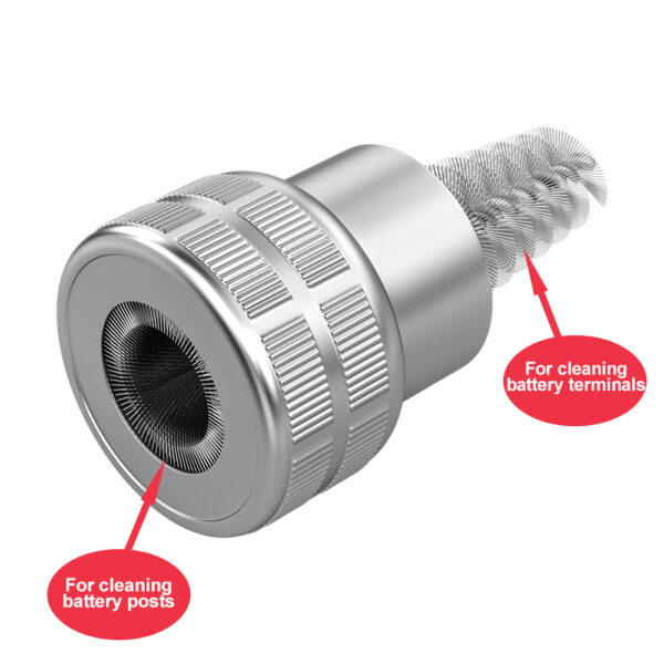 Car Battery Terminal Cleaner Car Cleaning Brush Automotive Post Terminal Cable Dirt Corrosion Brush Stainless Steel Wire Brush - Image 2
