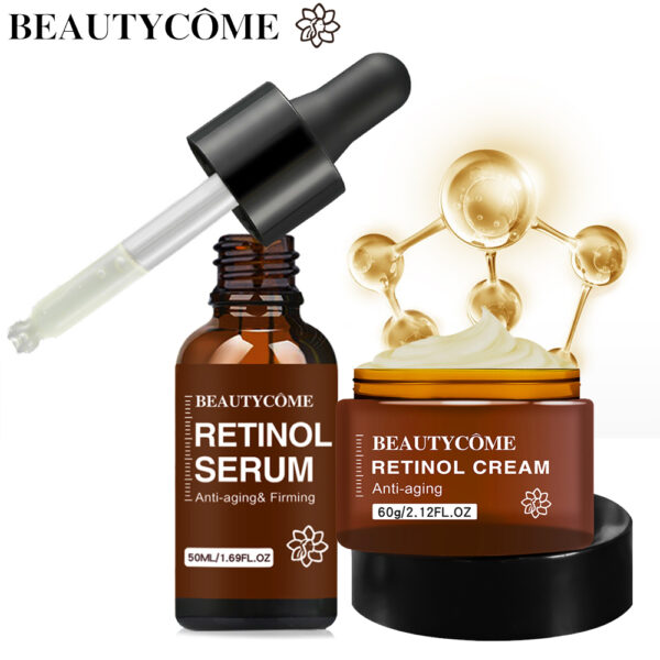 BEAUTYCOME Retinol Face Eye Cream Serum 4PCS/Set Firming Lifting Anti-Aging Reduce Wrinkle Fine Lines Facial Skin Care Suit - Image 4
