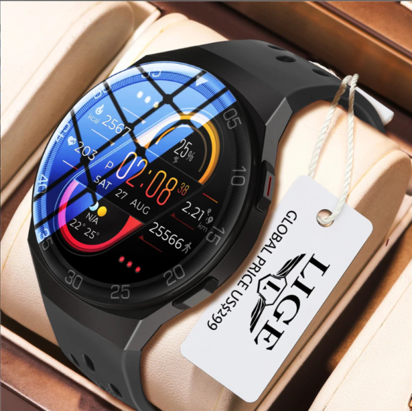 LIGE New Silicone Strap Digital Watch Men Sport Watches Electronic LED Male Smart Watch For Men Clock Waterproof Bluetooth Hour