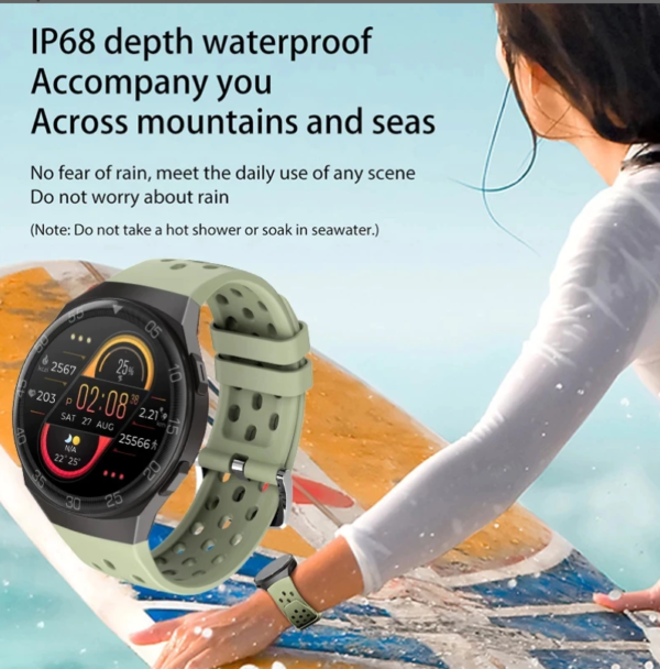 LIGE New Silicone Strap Digital Watch Men Sport Watches Electronic LED Male Smart Watch For Men Clock Waterproof Bluetooth Hour - Image 3